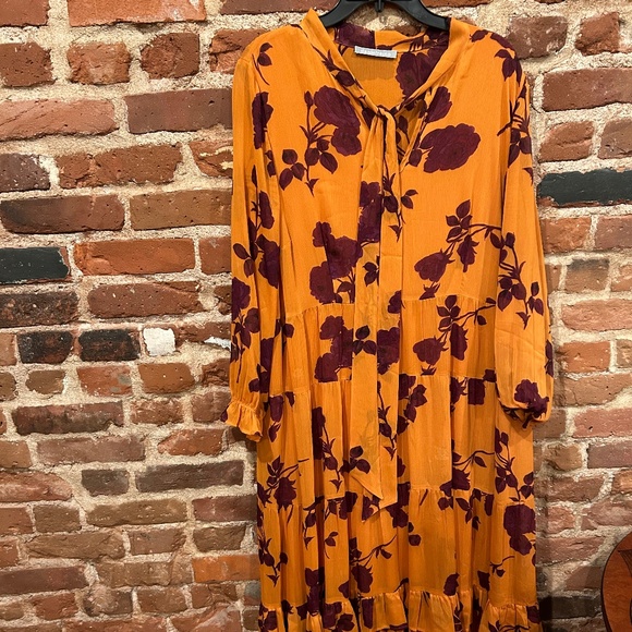 Daniel Rainn Dresses & Skirts - Daniel Rain Anthropologie Floral Maxi Dress-70s look daydream!